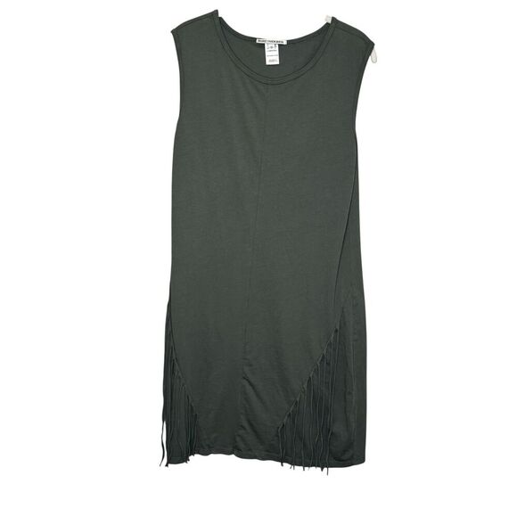 Prairie Underground Dress Womens Small Organic Fringe Sleeveless Made in USA - Picture 1 of 8